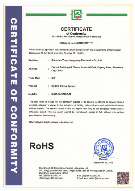 China Shenzhen Syochi Electronics Co., Ltd zertifizierungen