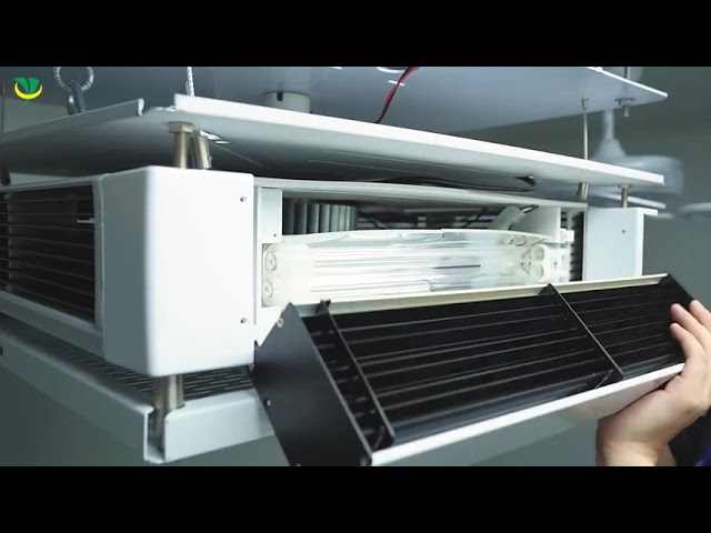 Firmenvideos über Man-Machine Coexistence Infrared Remote Control UVC Disinfection Air Purifier with uv light